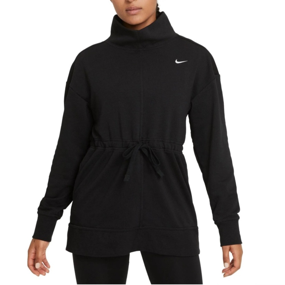 Nike Dri-Fit Get Fit Fleece Green Mockneck Training Pullover